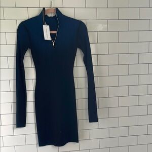 Cotton Citizen Blue Long-Sleeve Dress cotton citizen xs